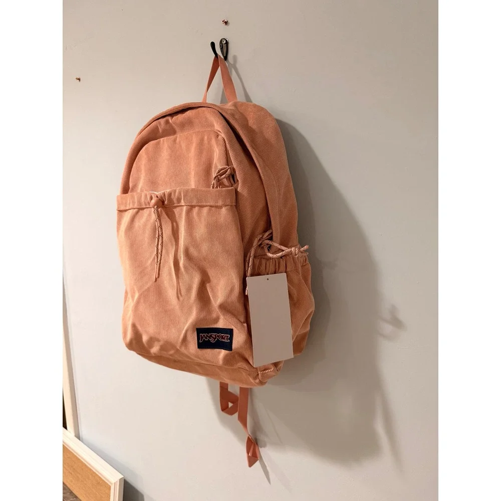 JanSport Lounge Pack FX Backpack Misty Rose Corduroy JS0A85VAZ43 32L New